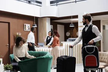 Bagagiste en établissement hôtelier