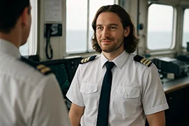 Officier / Officière de la marine marchande